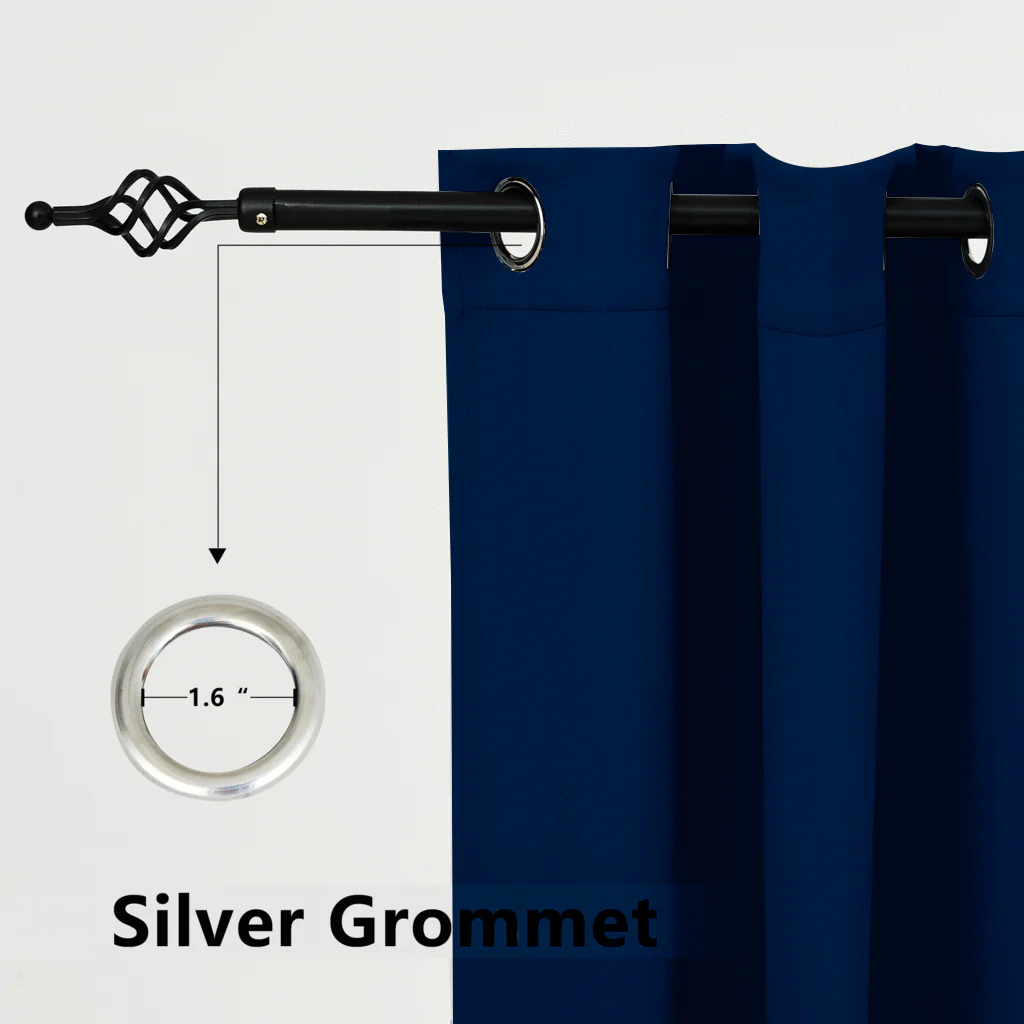 100% Blackout Sound Insulation Room Window & Patio Curtain Panels, 1 Pcs - Image 13