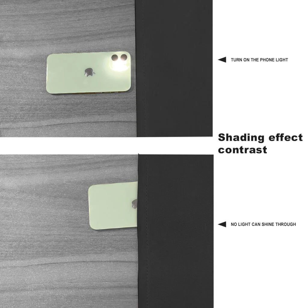 100% Blackout Sound Insulation Room Window & Patio Curtain Panels, 1 Pcs - Image 19