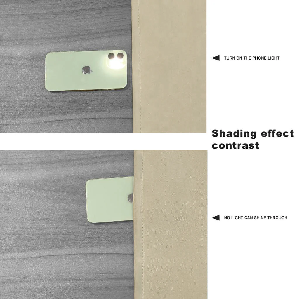 100% Blackout Sound Insulation Room Window & Patio Curtain Panels, 1 Pcs - Image 4