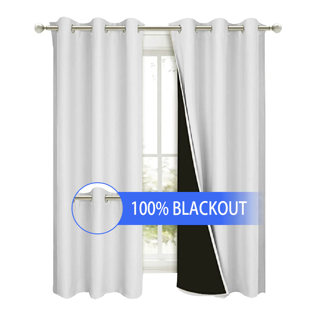 100% Blackout Sound Insulation Room Window & Patio Curtain Panels, 1 Pcs - Image 7