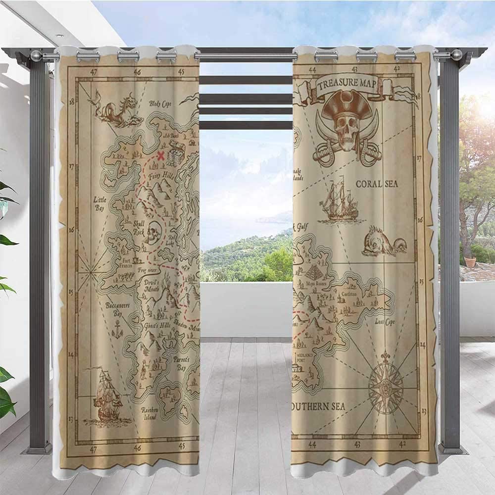 Custom Photo Print Outdoor Curtains, Use one picture for two piece curtains, minimum 2 pcs - Image 3
