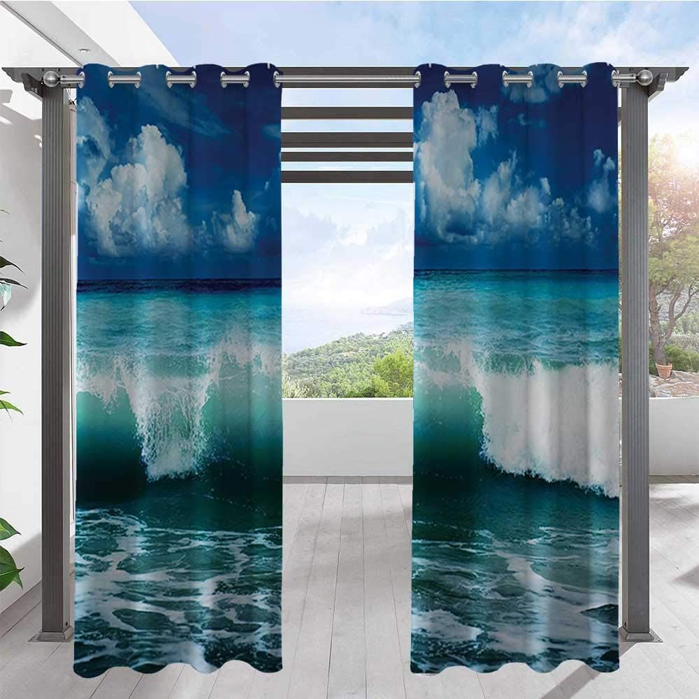 Custom Photo Print Outdoor Curtains, Use one picture for two piece curtains, minimum 2 pcs - Image 4