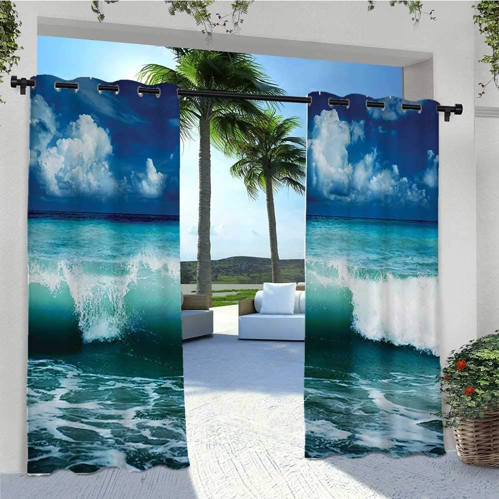 Custom Photo Print Outdoor Curtains, Use one picture for two piece curtains, minimum 2 pcs - Image 8