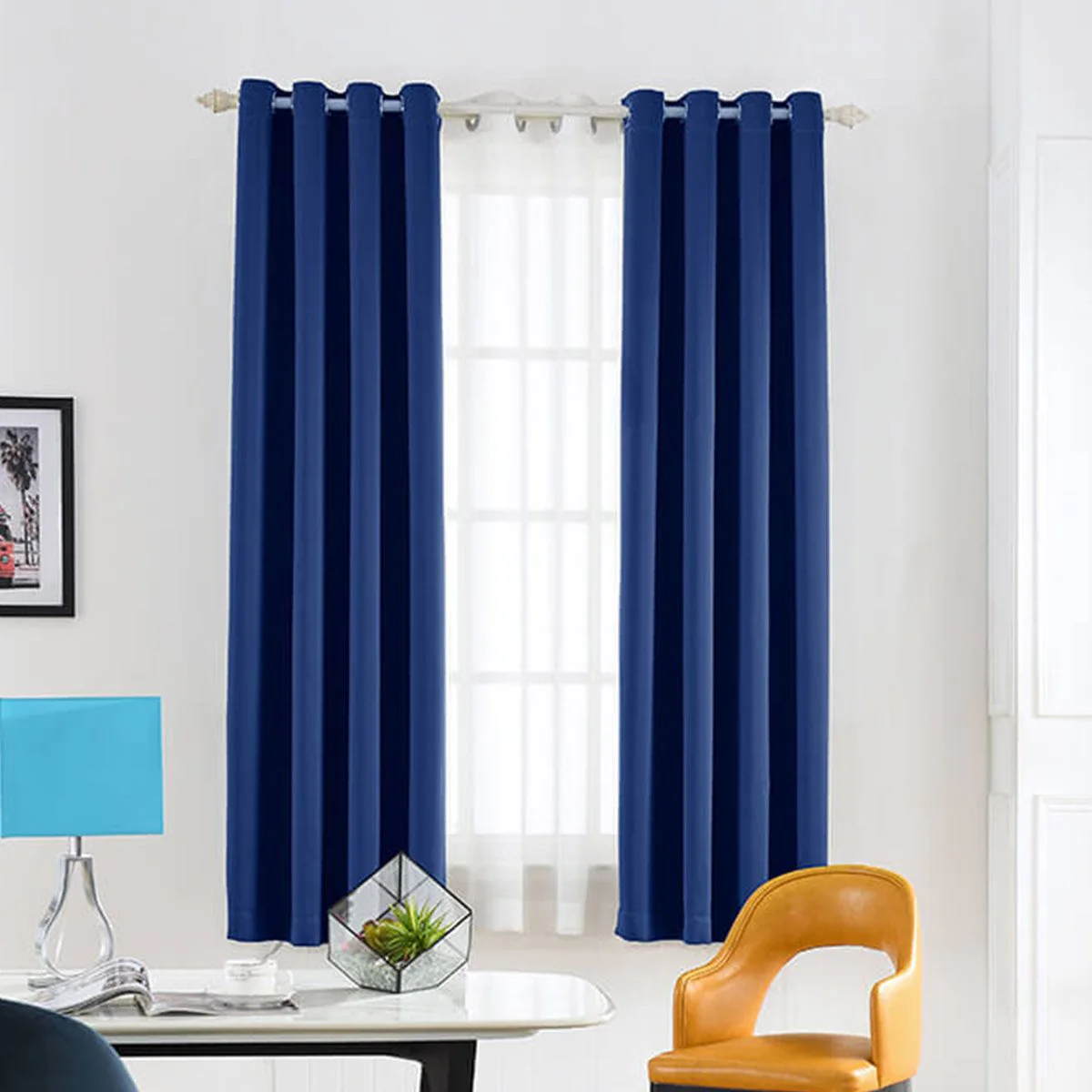 Suchoutdoor Flame Retardant Curtains, Grommet Top Silver, for Schools/Hospitals/Houses, 1 Panel - Image 13