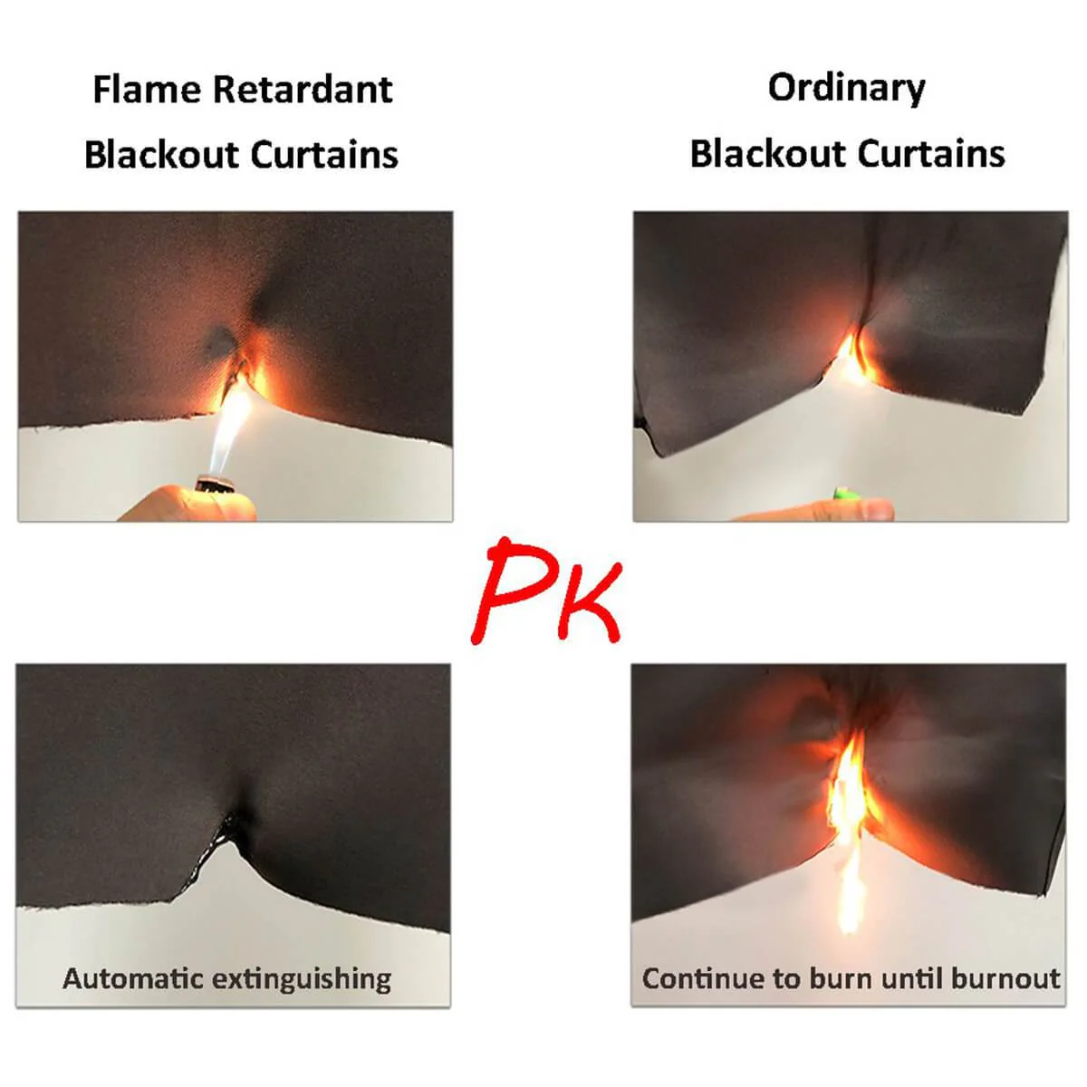 Suchoutdoor Flame Retardant Curtains, Grommet Top Silver, for Schools/Hospitals/Houses, 1 Panel - Image 5