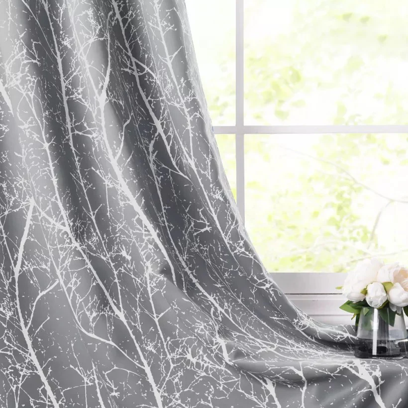 Floral Outdoor Waterproof Grommet Top Curtains, 1 Panel - Image 7