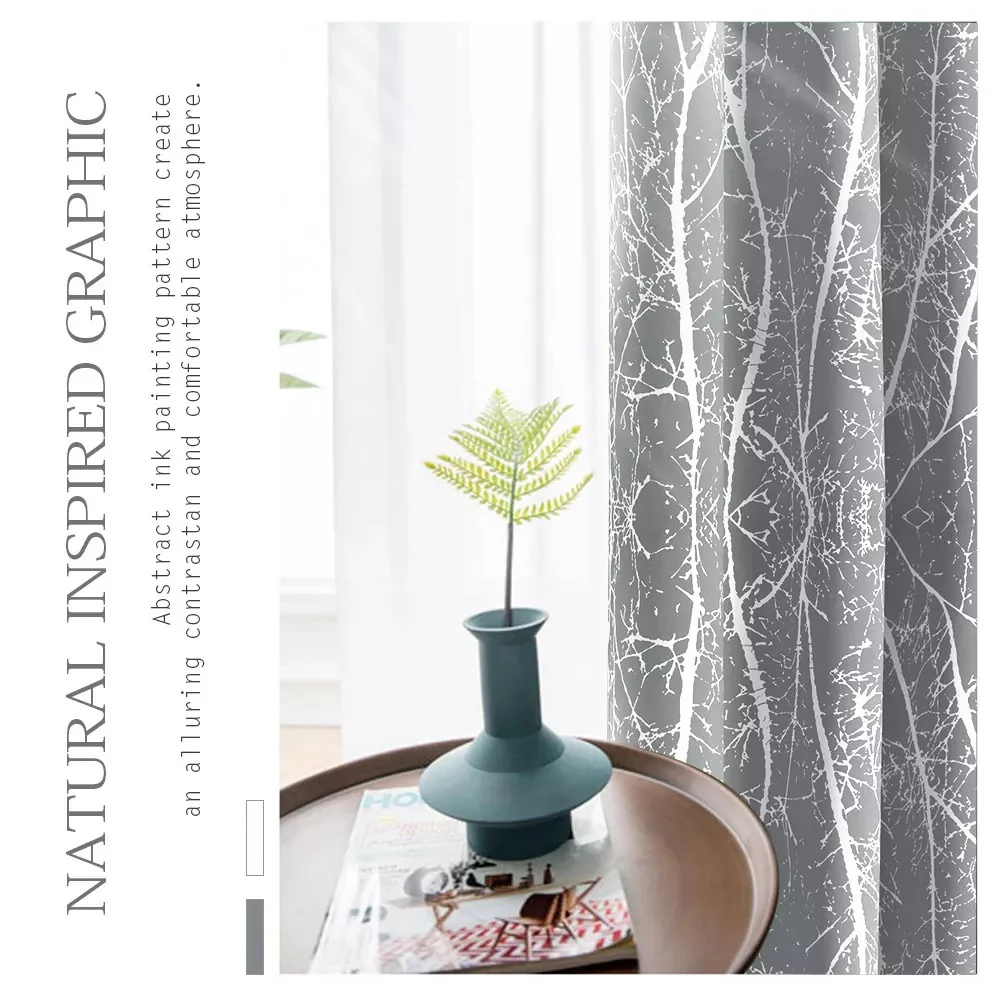 Floral Outdoor Waterproof Grommet Top Curtains, 1 Panel - Image 8