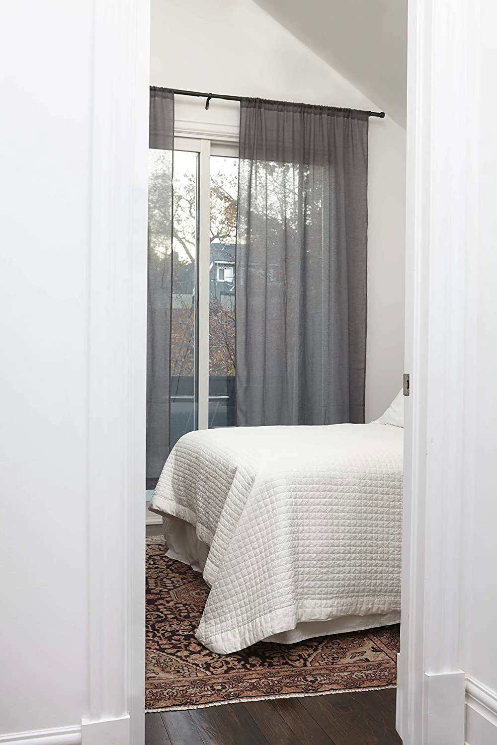 Suchoutdoor Black Curtain Rod, Includes 2 Matching Finials, Brackets & Hardware, 120'' to 180'' - Image 12