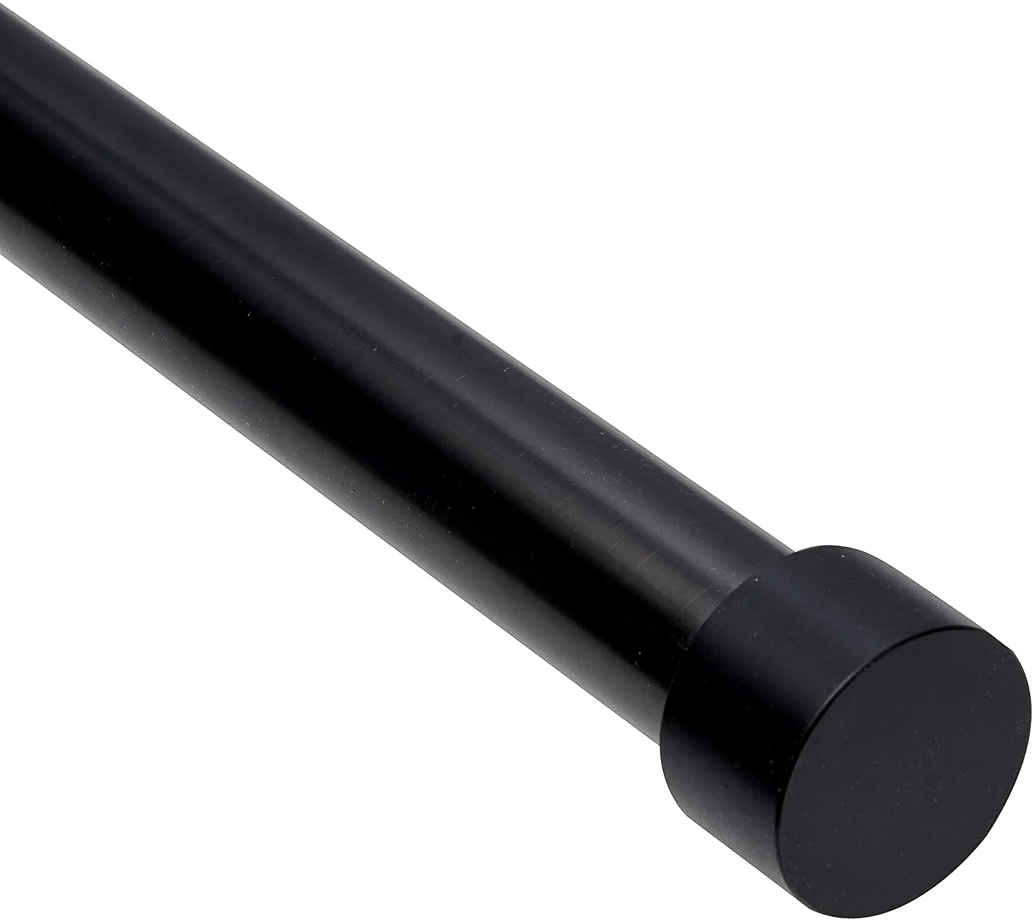 Suchoutdoor Black Curtain Rod, Includes 2 Matching Finials, Brackets & Hardware, 120'' to 180'' - Image 3