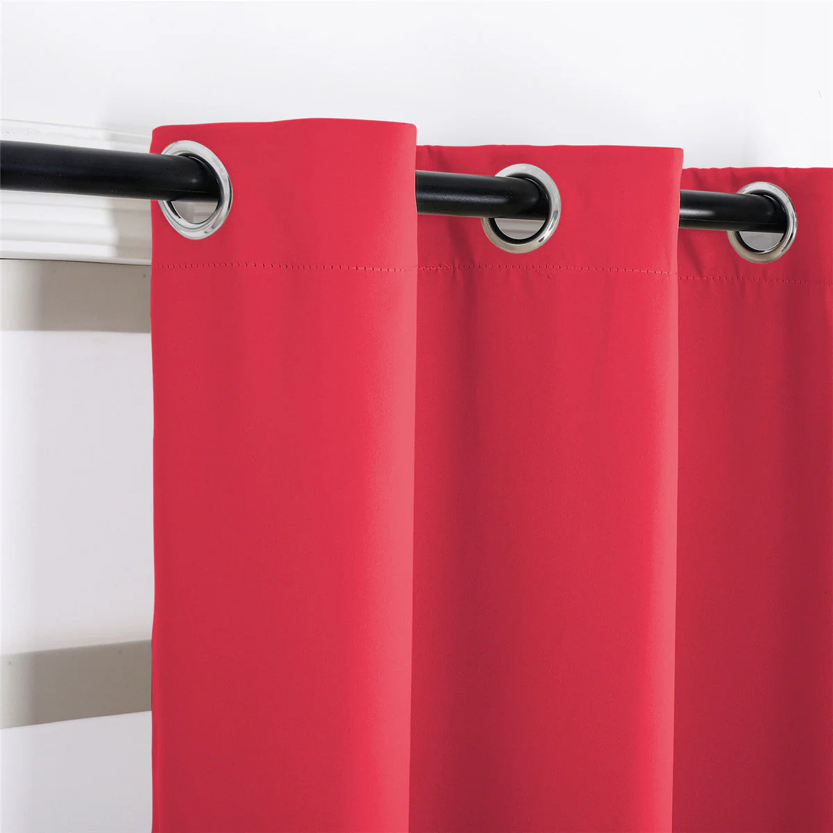 Indoor Grommet Top Curtains, Christmas Curtains, Red or Green Curtains, Indoor Christmas Red Curtains,1 Pcs - Image 3