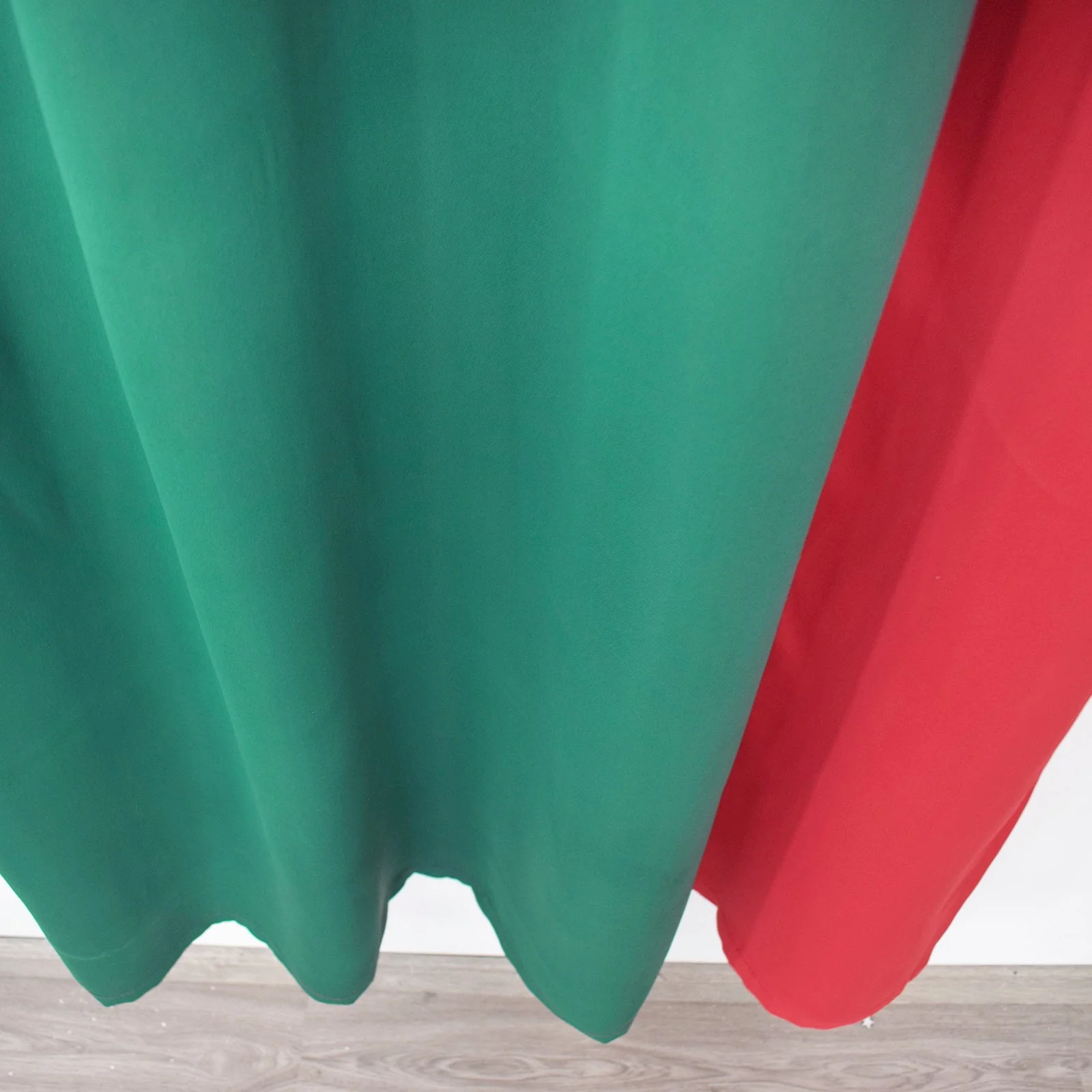 Indoor Grommet Top Curtains, Christmas Curtains, Red & Green Stitching Color Curtains, Indoor Christmas Curtains,2 Pcs - Image 16