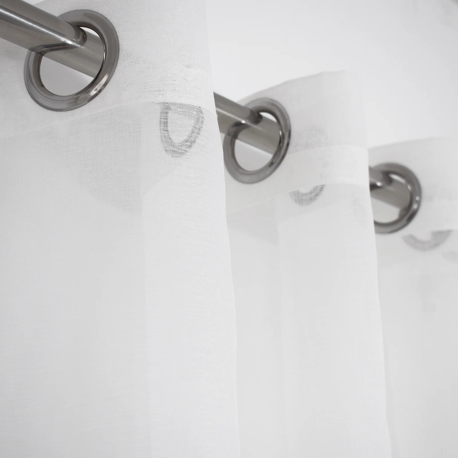 Suchoutdoor Outdoor Waterproof Curtains Sheer, Grommet Top Silver, for Porch/Pavilion/Patio, 1 Panel - Image 3