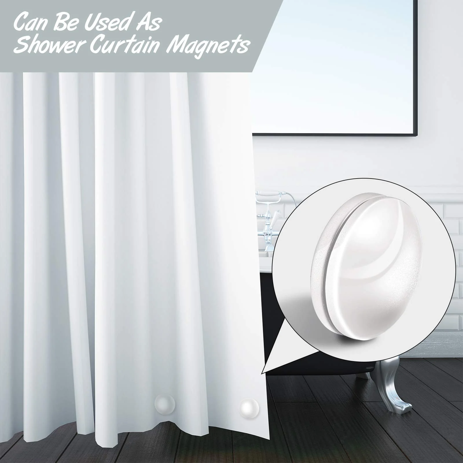 Magnetic Curtain Weights Drapery Weights Magnet Window Curtain Pendant Weights to Stop from Being Blowing - Image 4