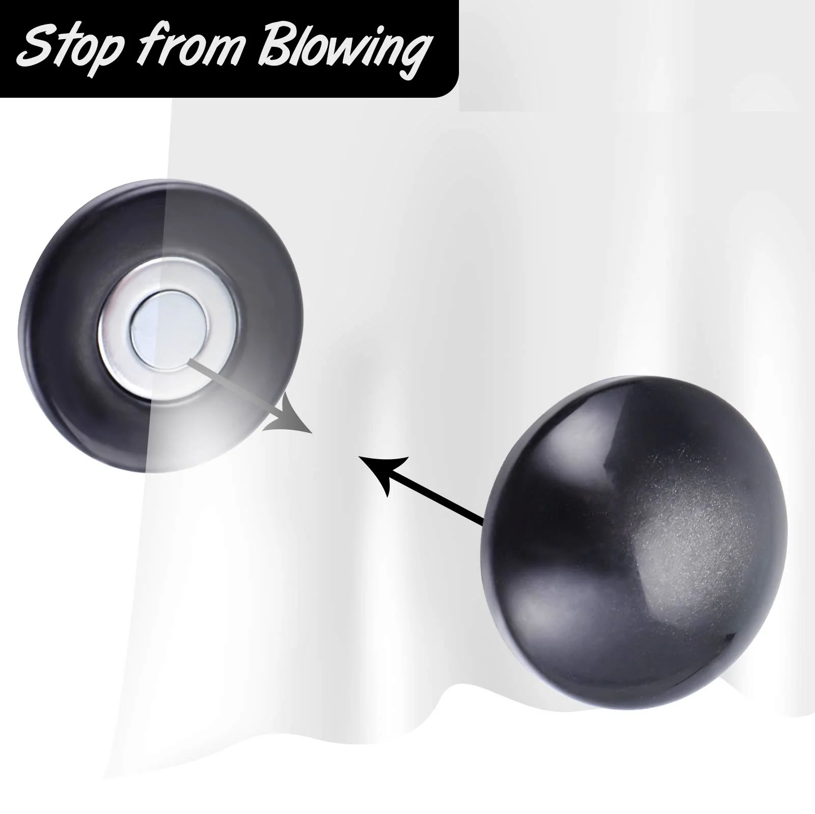 Magnetic Curtain Weights Drapery Weights Magnet Window Curtain Pendant Weights to Stop from Being Blowing - Image 9