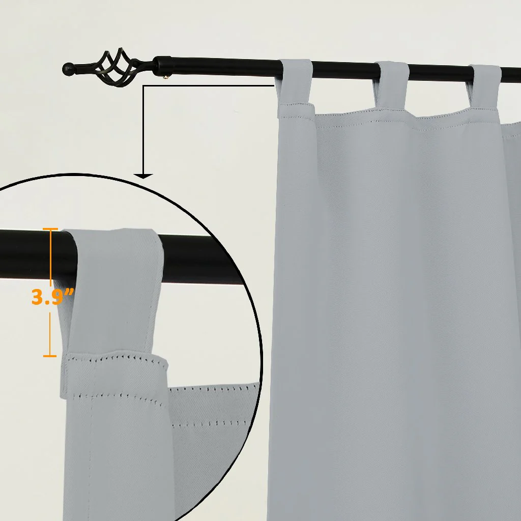 Suchoutdoor Outdoor Waterproof Curtains, Tab Top, for Porch/Pavilion/Patio, 1 Panel - Image 4