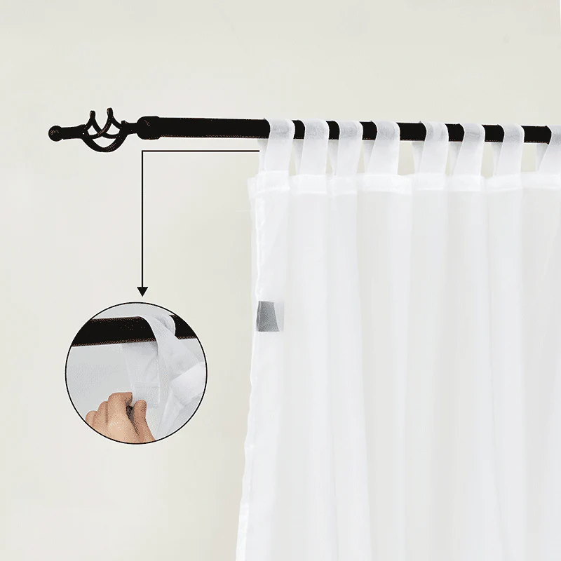 Suchoutdoor Outdoor Waterproof Curtains Sheer, Velcro Tab Top, for Porch/Pavilion/Patio, 1 Panel - Image 3