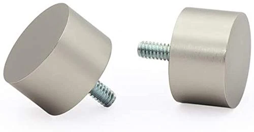 Satin Nickel Curtain Rods, 1 Inch Diameter Curtain Rods for 120" to 240", Curtain Rod End Cap 120 to 240 Inch. Curtain Rod with Brackets - Image 3