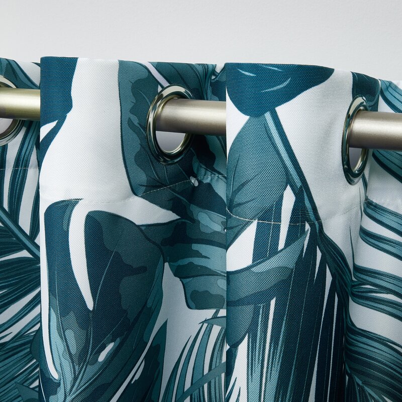 Printing Floral Outdoor Waterproof Grommet Top , Bottom or Tab Top Curtains, 1 Panel - Image 13