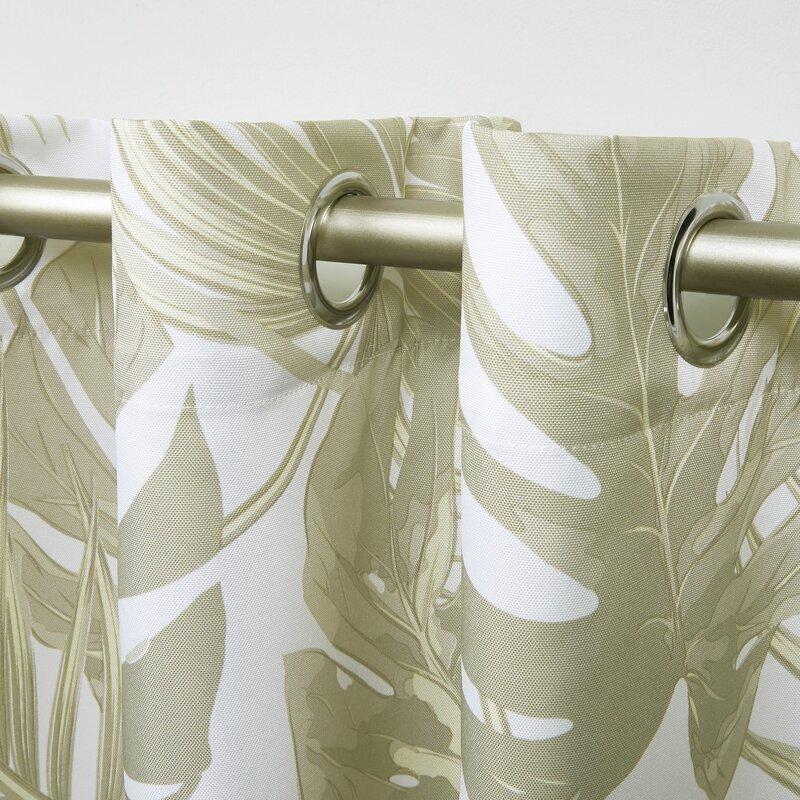 Printing Floral Outdoor Waterproof Grommet Top , Bottom or Tab Top Curtains, 1 Panel - Image 6