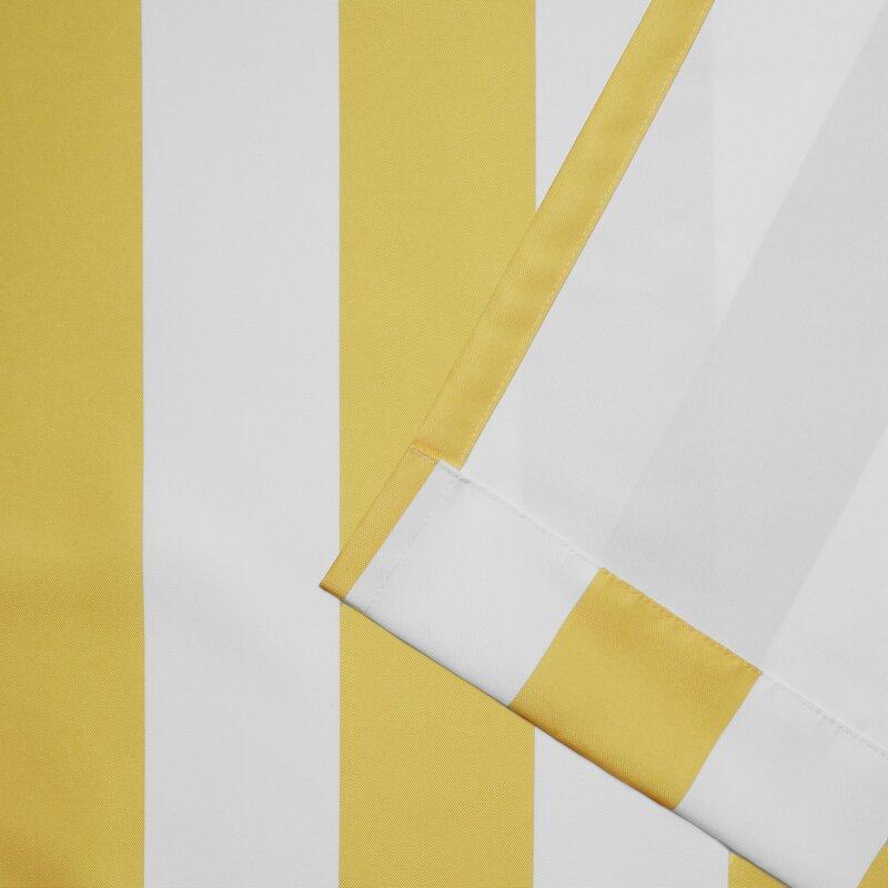 Striped Outdoor Waterproof Grommet Top Curtains, 1 Panel - Image 10