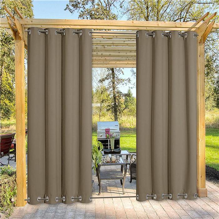 Suchoutdoor Outdoor Waterproof Curtains, Top Bottom Grommet, for Porch/Pavilion/Patio, 1 Panel - Image 55