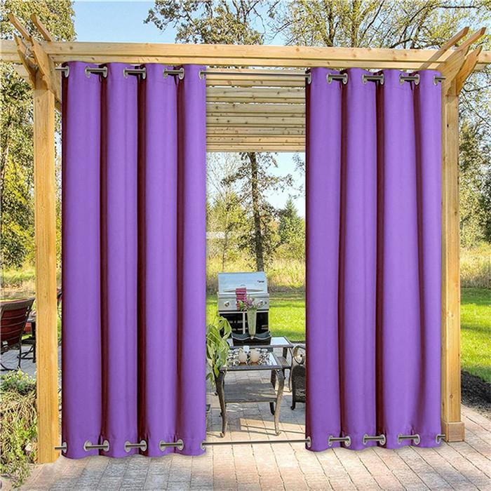 Suchoutdoor Outdoor Waterproof Curtains, Top Bottom Grommet, for Porch/Pavilion/Patio, 1 Panel - Image 63