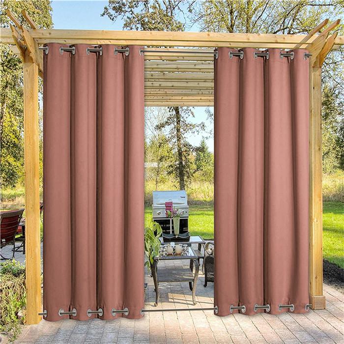 Suchoutdoor Outdoor Waterproof Curtains, Top Bottom Grommet, for Porch/Pavilion/Patio, 1 Panel - Image 71
