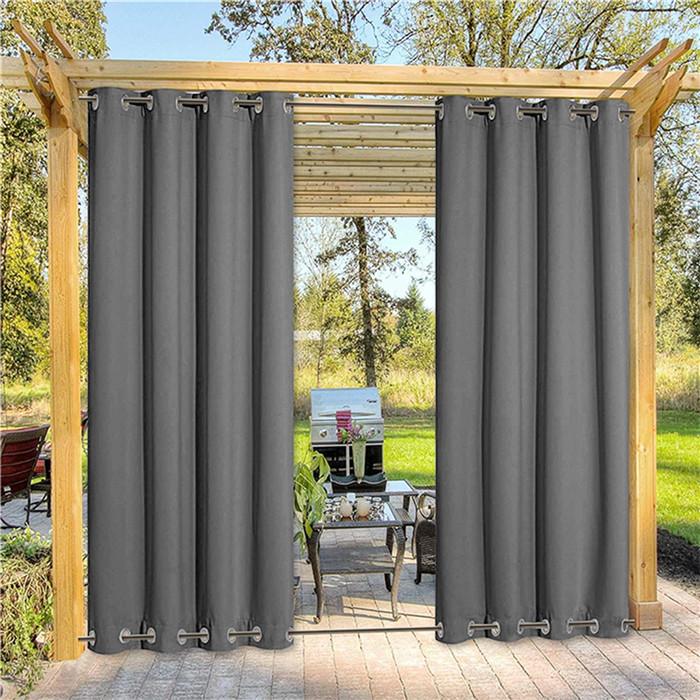 Suchoutdoor Outdoor Waterproof Curtains, Top Bottom Grommet, for Porch/Pavilion/Patio, 1 Panel - Image 75