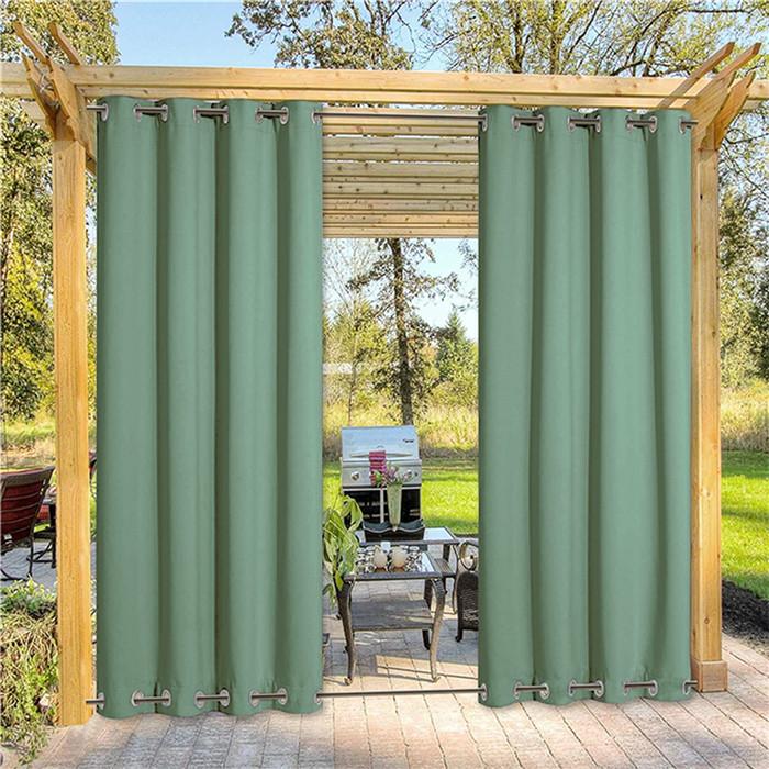 Suchoutdoor Outdoor Waterproof Curtains, Top Bottom Grommet, for Porch/Pavilion/Patio, 1 Panel - Image 87