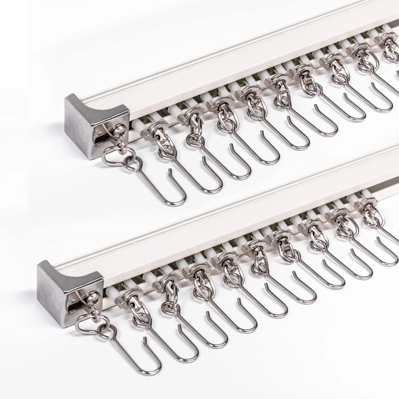 Upgraded White Aluminum Curtain Track, with Curved track, Can be Used as an Extension Track Rod, Ceiling or Wall mount, Indoor or Outdoor - Image 11