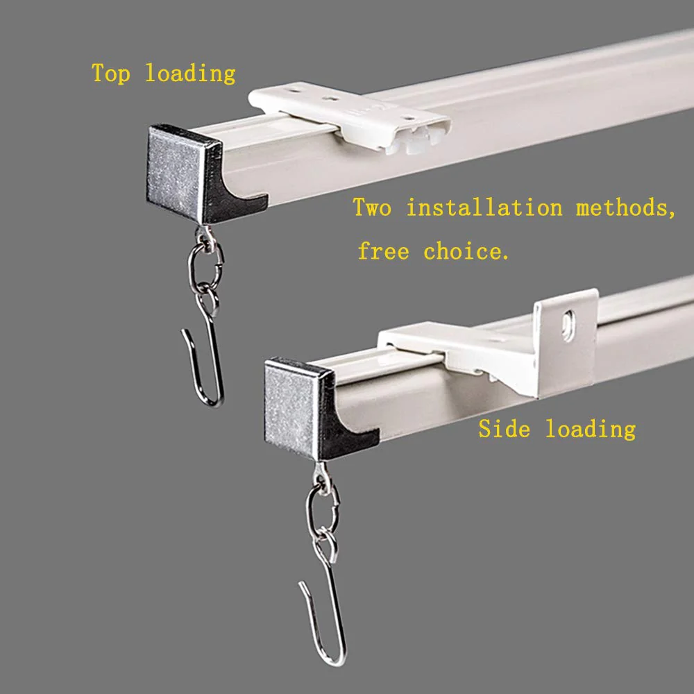 Upgraded White Aluminum Curtain Track, with Curved track, Can be Used as an Extension Track Rod, Ceiling or Wall mount, Indoor or Outdoor - Image 13