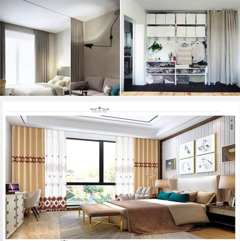 Upgraded White Aluminum Curtain Track, with Curved track, Can be Used as an Extension Track Rod, Ceiling or Wall mount, Indoor or Outdoor - Image 54