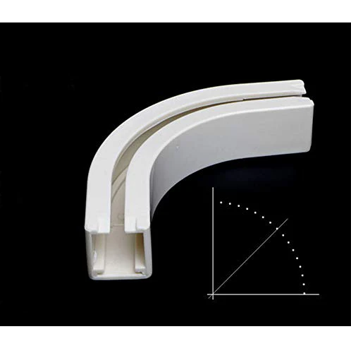 Upgraded White Aluminum Curtain Track, with Curved track, Can be Used as an Extension Track Rod, Ceiling or Wall mount, Indoor or Outdoor - Image 56