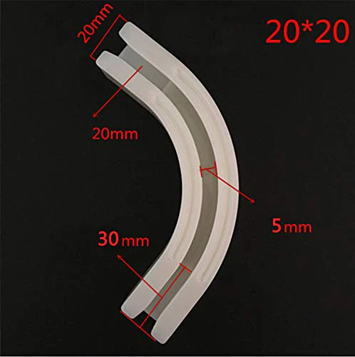 Upgraded White Aluminum Curtain Track, with Curved track, Can be Used as an Extension Track Rod, Ceiling or Wall mount, Indoor or Outdoor - Image 57