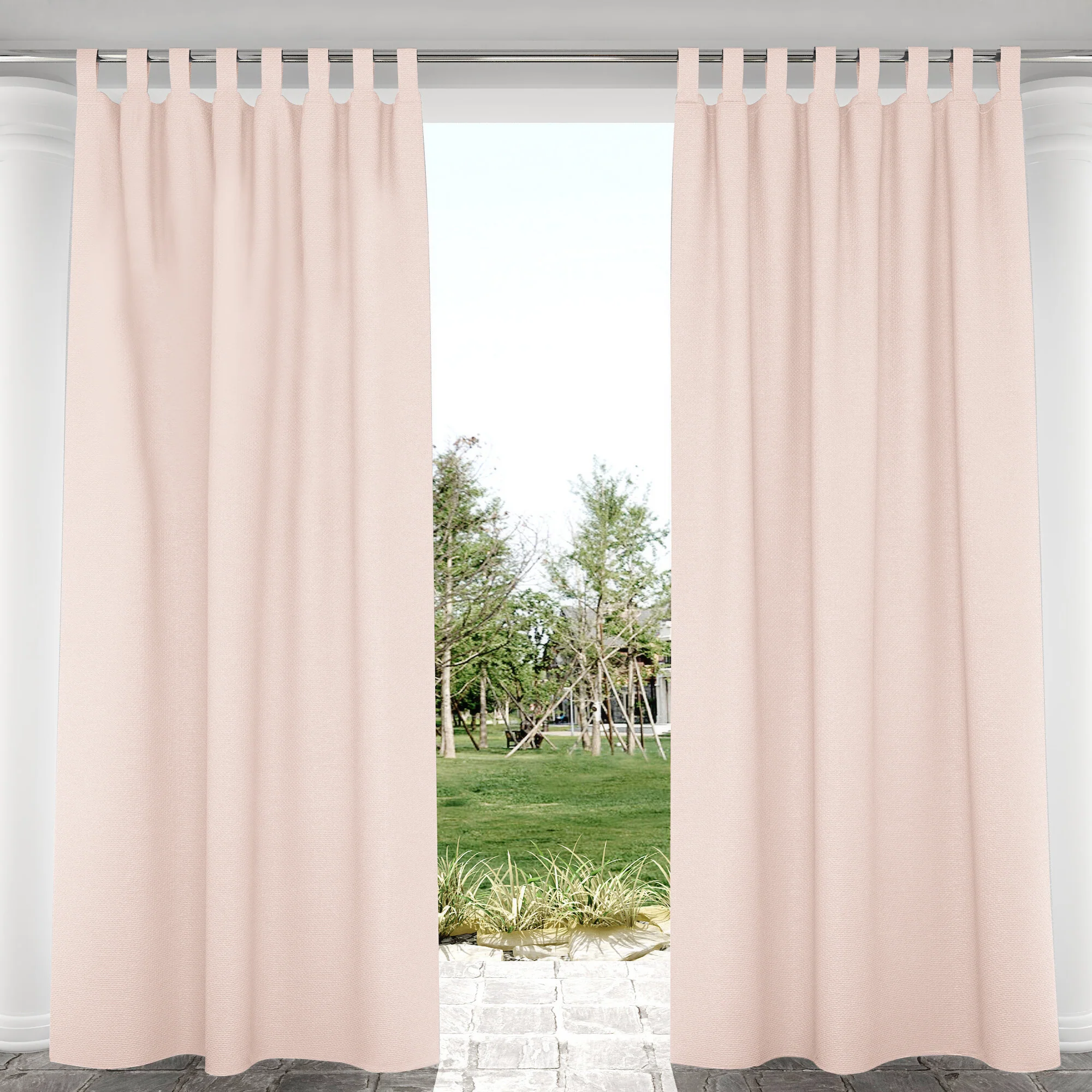 Suchoutdoor Outdoor Waterproof Curtains, Velcro Tab Top, for Porch/Pavilion/Patio, 1 Panel - Image 11