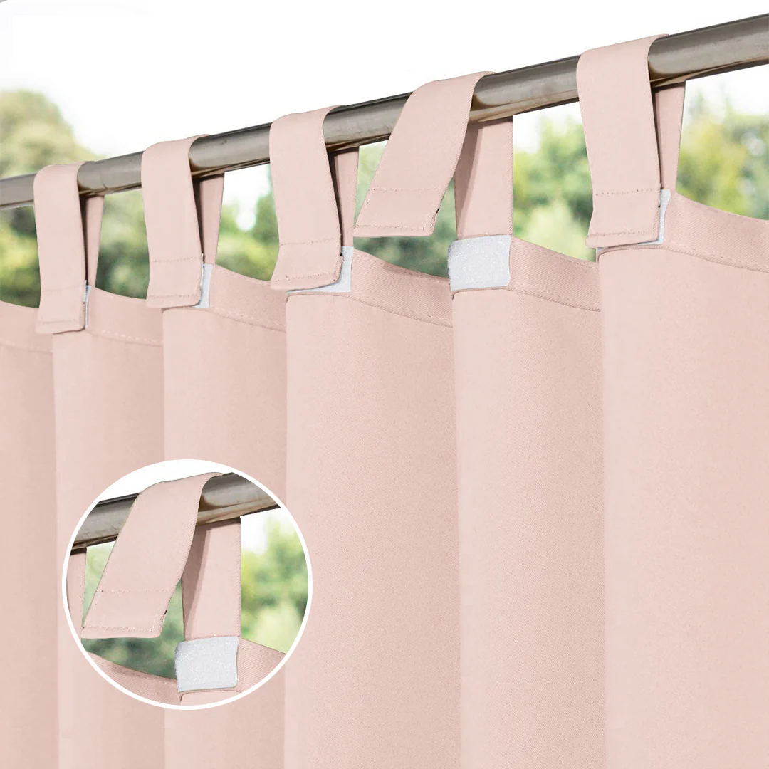 Suchoutdoor Outdoor Waterproof Curtains, Velcro Tab Top, for Porch/Pavilion/Patio, 1 Panel - Image 12