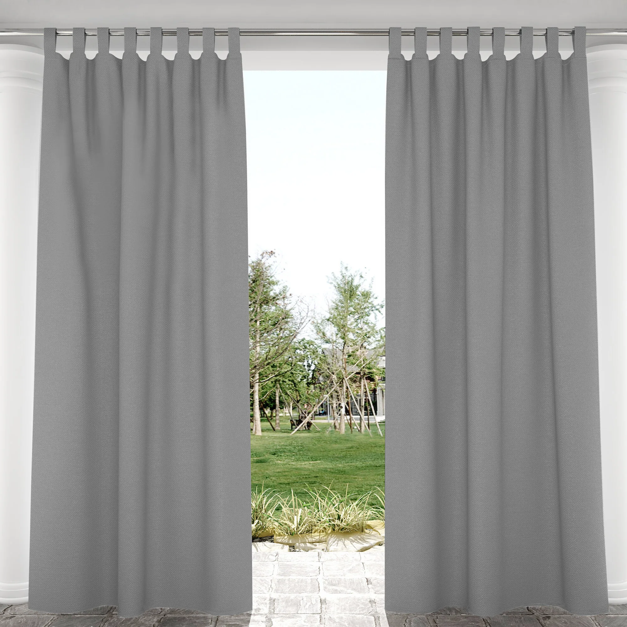 Suchoutdoor Outdoor Waterproof Curtains, Velcro Tab Top, for Porch/Pavilion/Patio, 1 Panel - Image 17