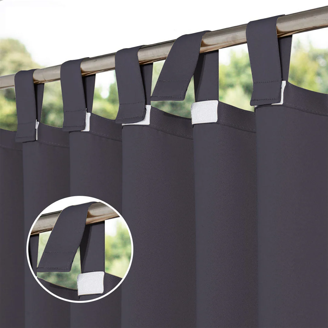 Suchoutdoor Outdoor Waterproof Curtains, Velcro Tab Top, for Porch/Pavilion/Patio, 1 Panel - Image 24