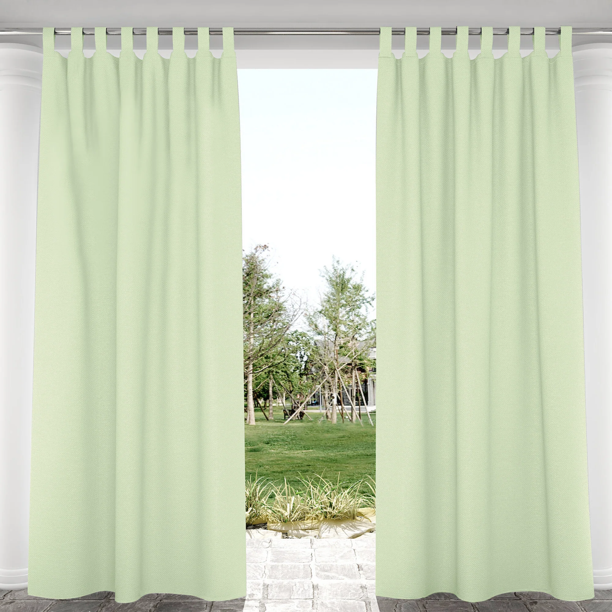 Suchoutdoor Outdoor Waterproof Curtains, Velcro Tab Top, for Porch/Pavilion/Patio, 1 Panel - Image 26