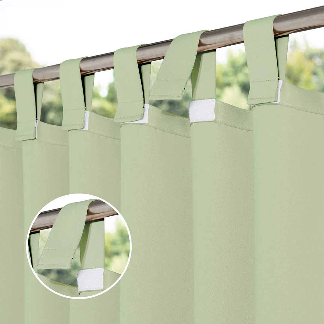 Suchoutdoor Outdoor Waterproof Curtains, Velcro Tab Top, for Porch/Pavilion/Patio, 1 Panel - Image 28