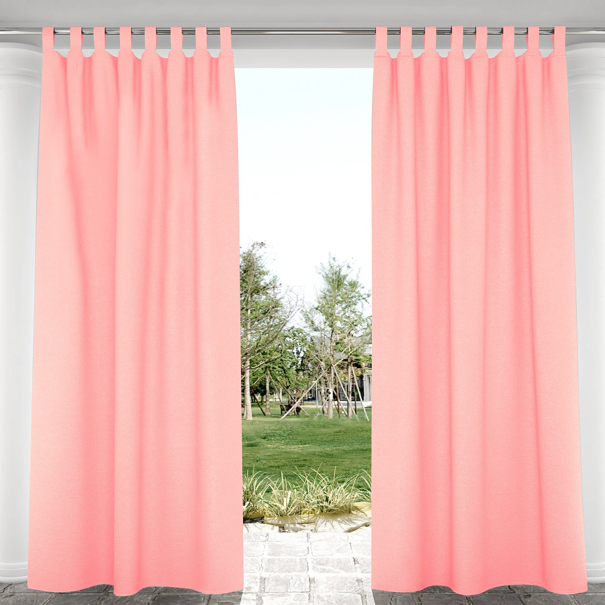 Suchoutdoor Outdoor Waterproof Curtains, Velcro Tab Top, for Porch/Pavilion/Patio, 1 Panel - Image 29