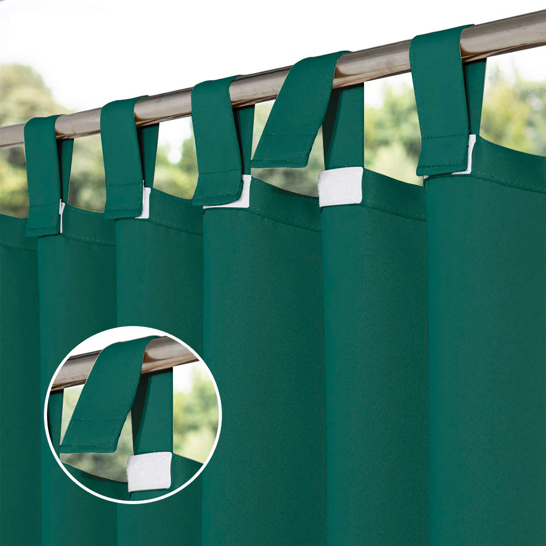 Suchoutdoor Outdoor Waterproof Curtains, Velcro Tab Top, for Porch/Pavilion/Patio, 1 Panel - Image 3