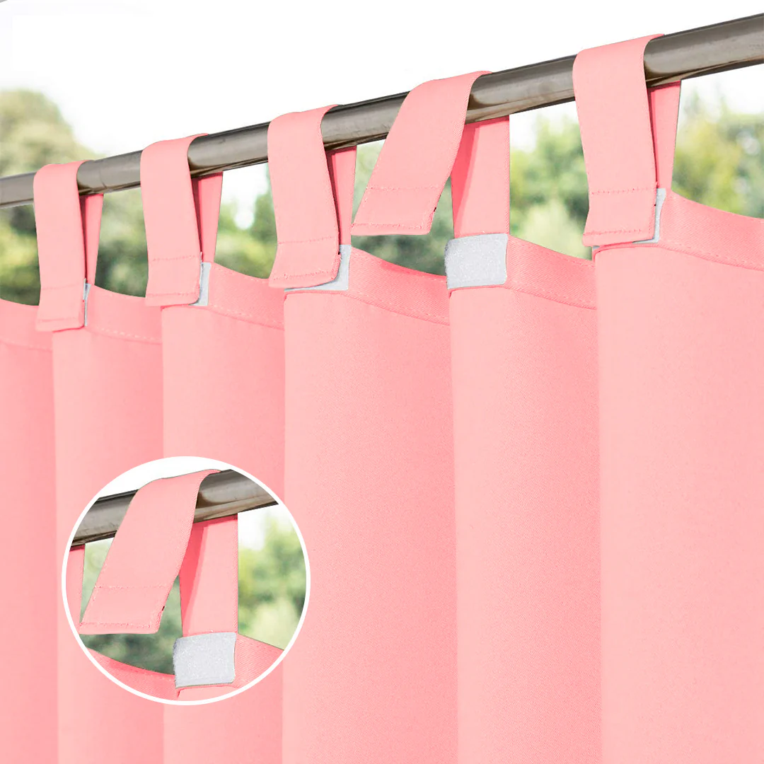 Suchoutdoor Outdoor Waterproof Curtains, Velcro Tab Top, for Porch/Pavilion/Patio, 1 Panel - Image 30