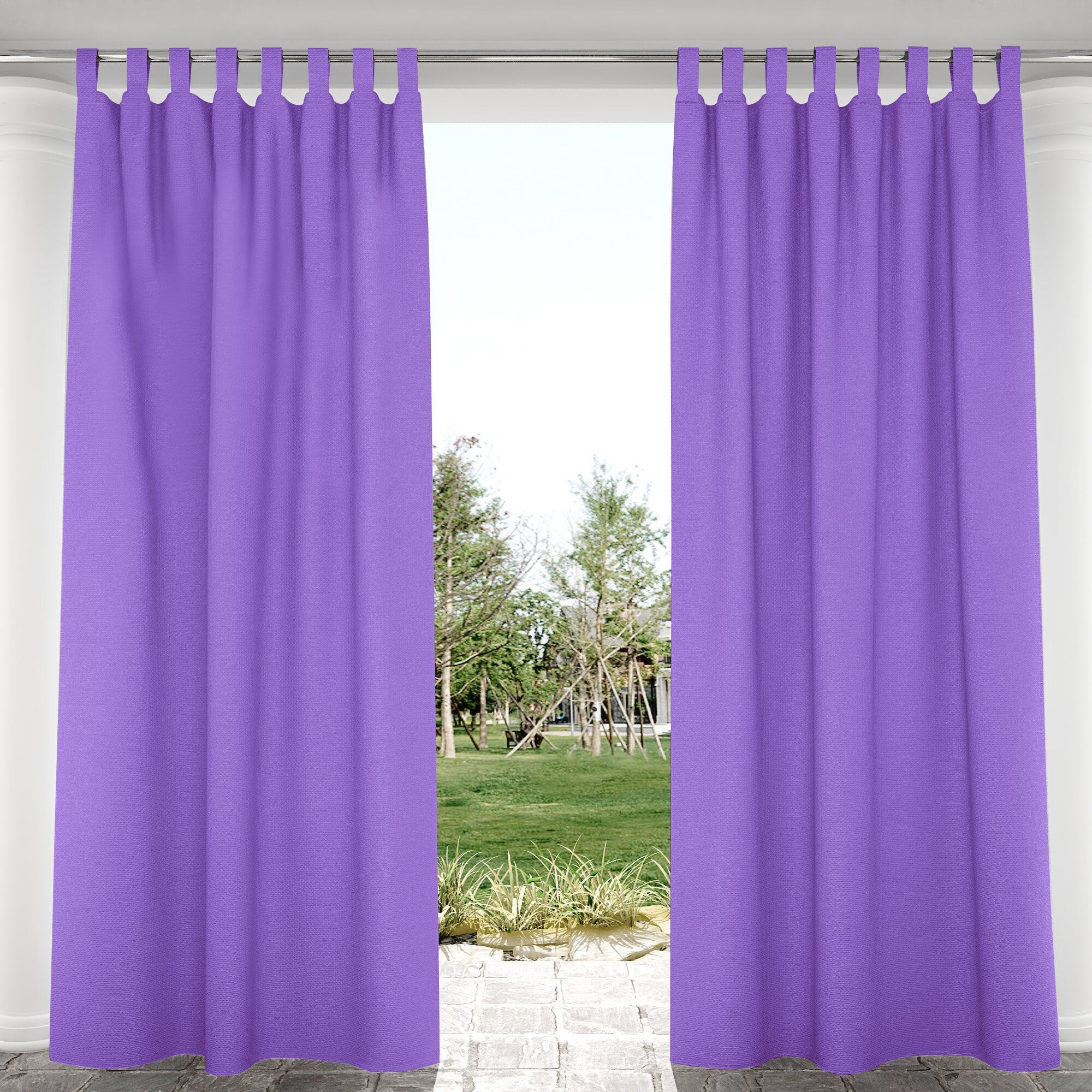 Suchoutdoor Outdoor Waterproof Curtains, Velcro Tab Top, for Porch/Pavilion/Patio, 1 Panel - Image 32