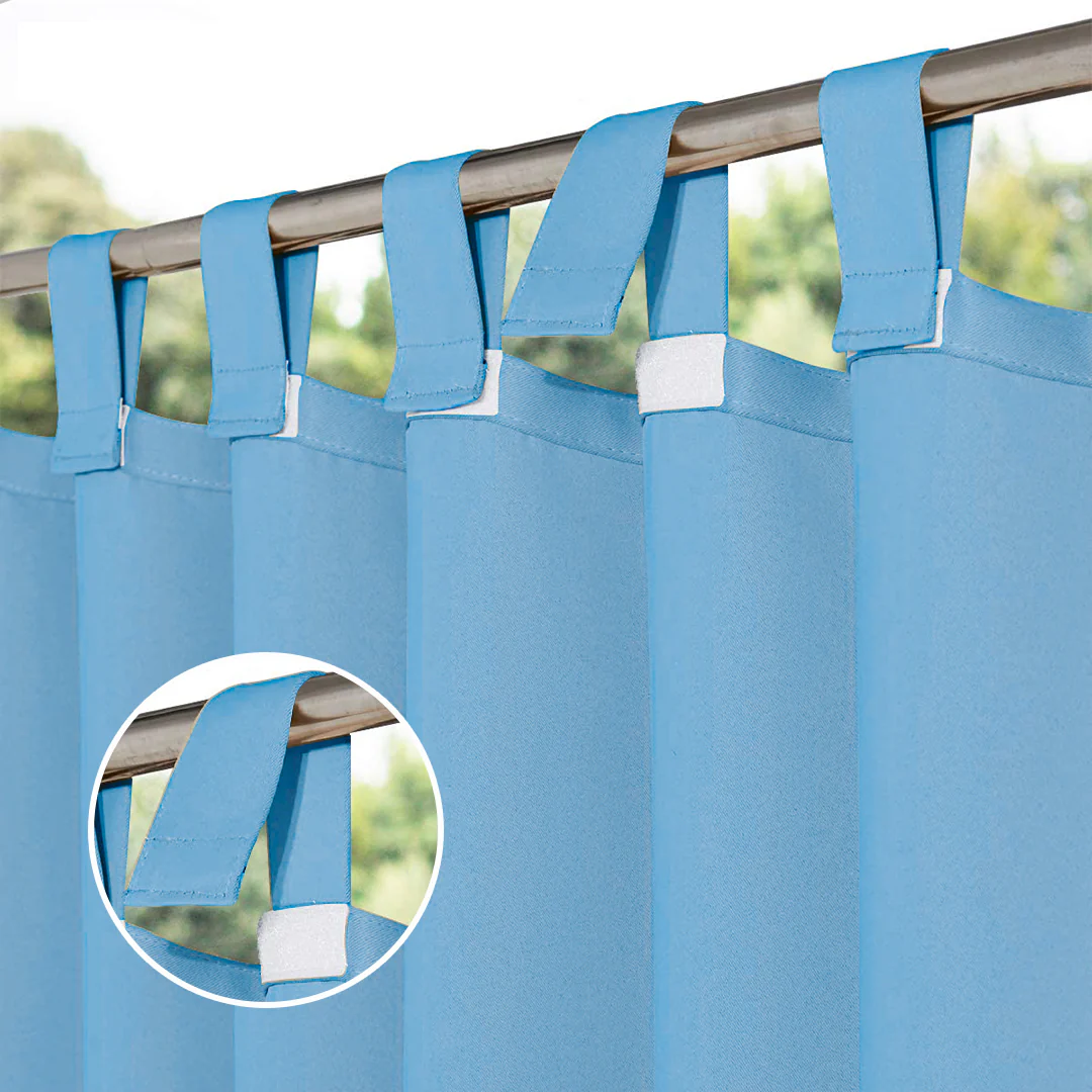 Suchoutdoor Outdoor Waterproof Curtains, Velcro Tab Top, for Porch/Pavilion/Patio, 1 Panel - Image 39