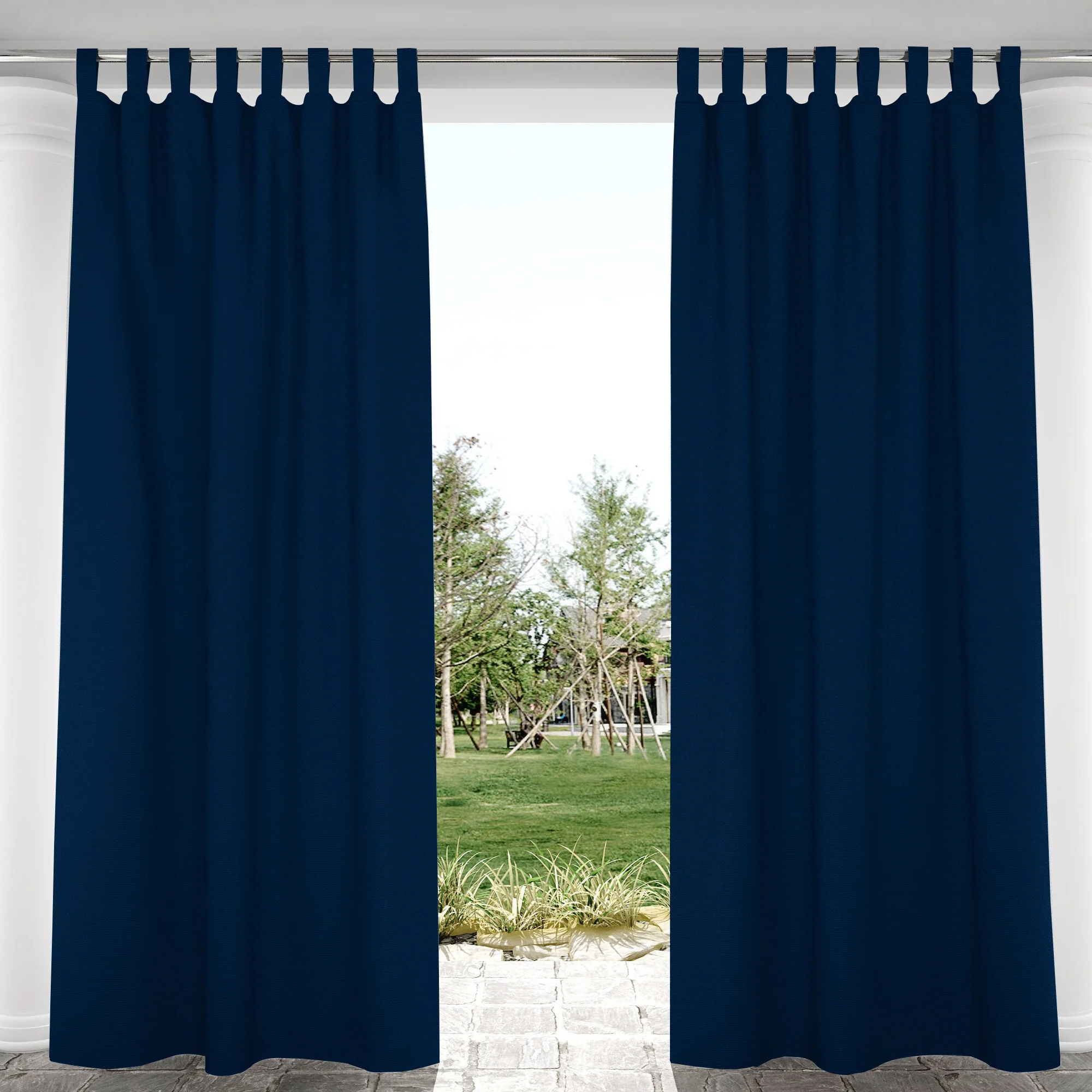Suchoutdoor Outdoor Waterproof Curtains, Velcro Tab Top, for Porch/Pavilion/Patio, 1 Panel - Image 41