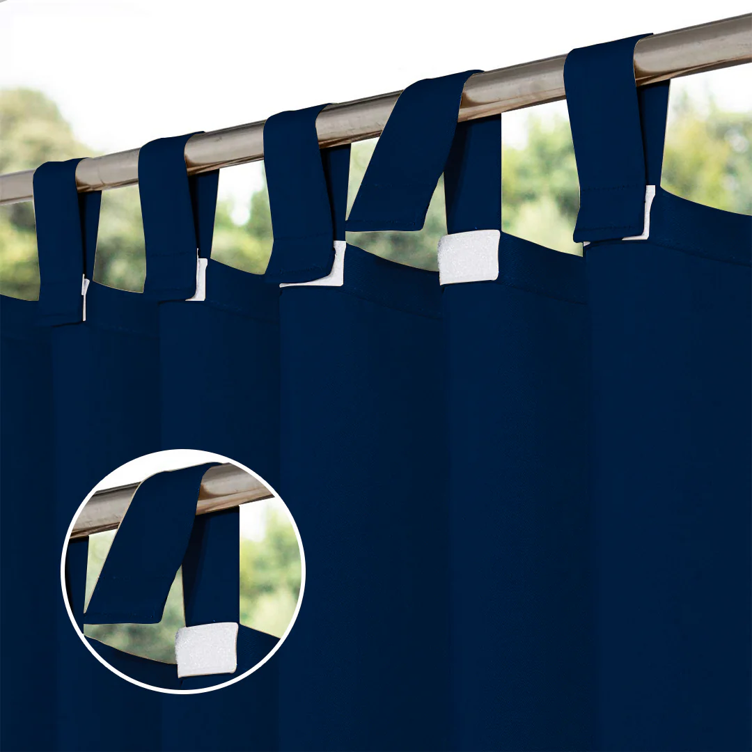 Suchoutdoor Outdoor Waterproof Curtains, Velcro Tab Top, for Porch/Pavilion/Patio, 1 Panel - Image 42