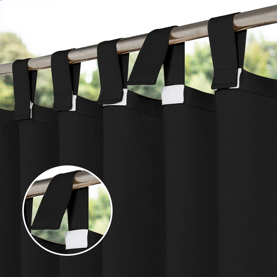 Suchoutdoor Outdoor Waterproof Curtains, Velcro Tab Top, for Porch/Pavilion/Patio, 1 Panel - Image 48