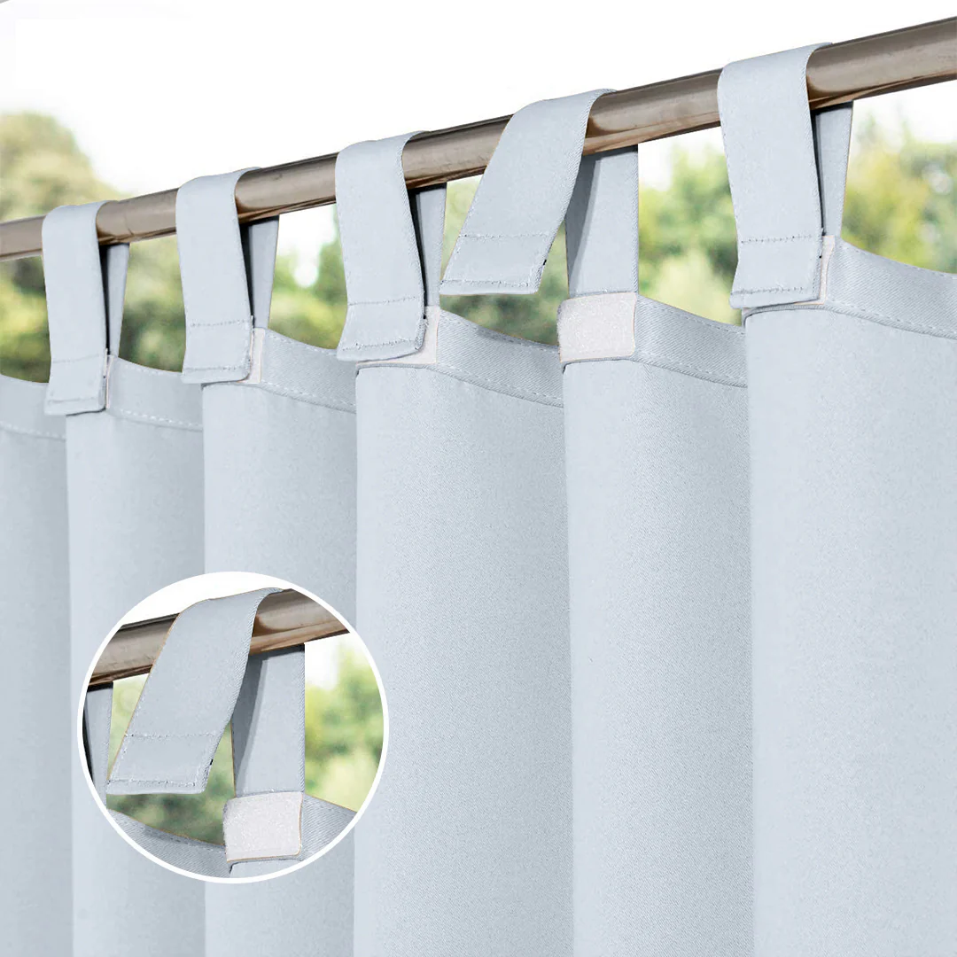 Suchoutdoor Outdoor Waterproof Curtains, Velcro Tab Top, for Porch/Pavilion/Patio, 1 Panel - Image 5