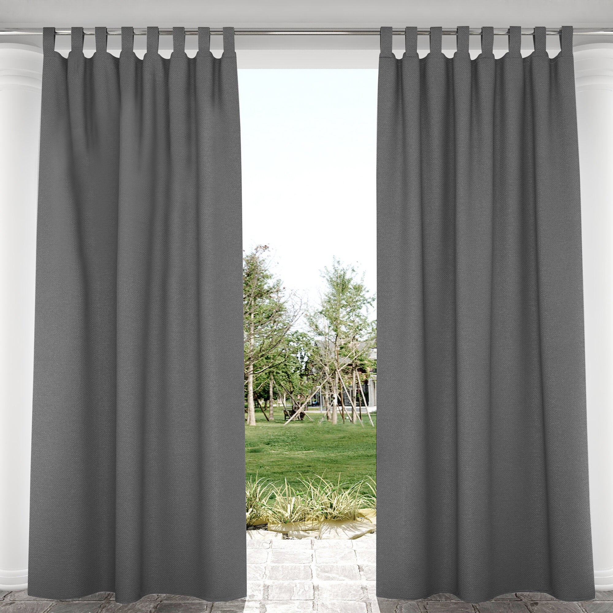 Suchoutdoor Outdoor Waterproof Curtains, Velcro Tab Top, for Porch/Pavilion/Patio, 1 Panel - Image 50